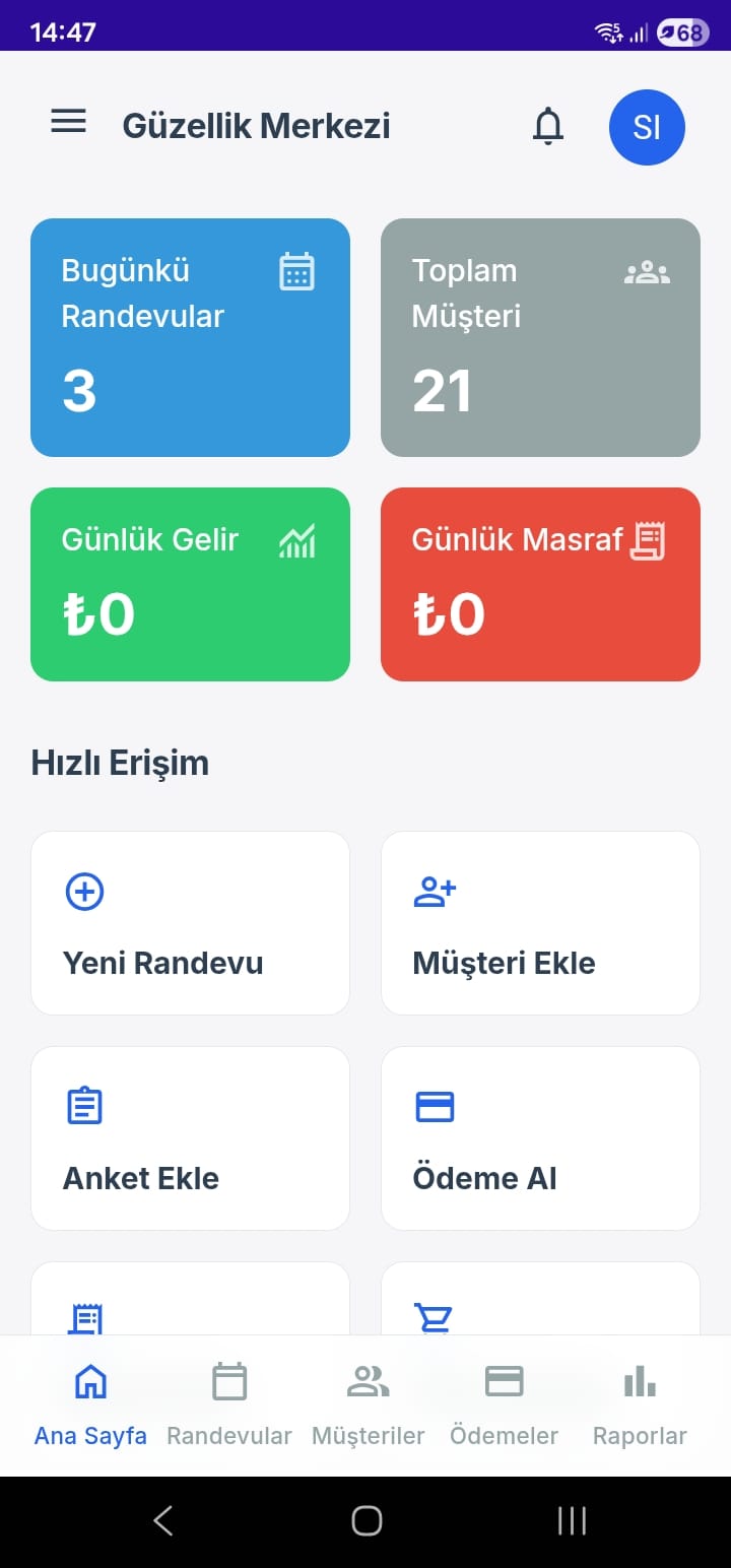 Beauty Salon Dashboard